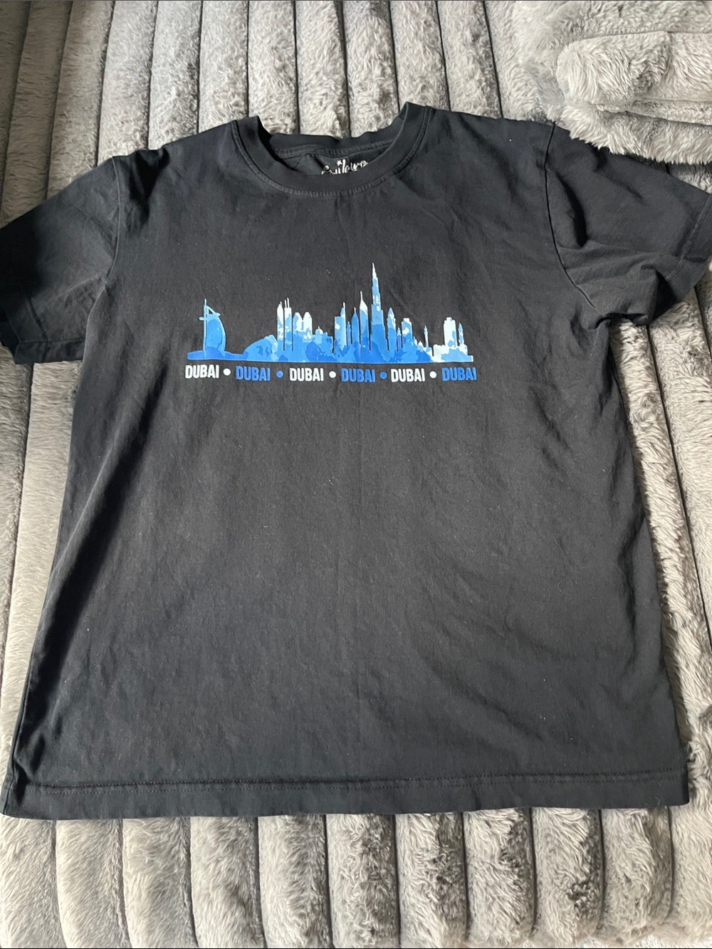 Black Dubai Skyline Graphic T-Shirt